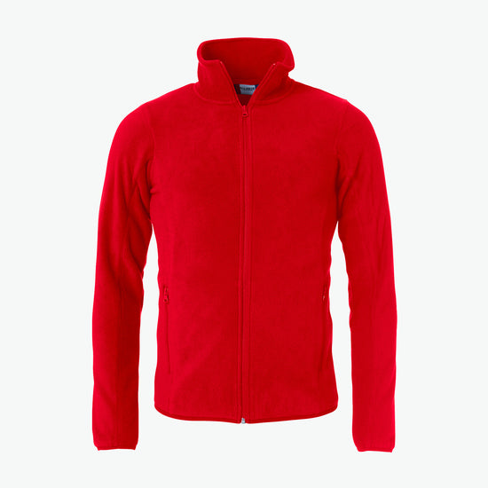 Clique Basic Polar Fleece Jacket - Rood Fleece Jas Clique XS