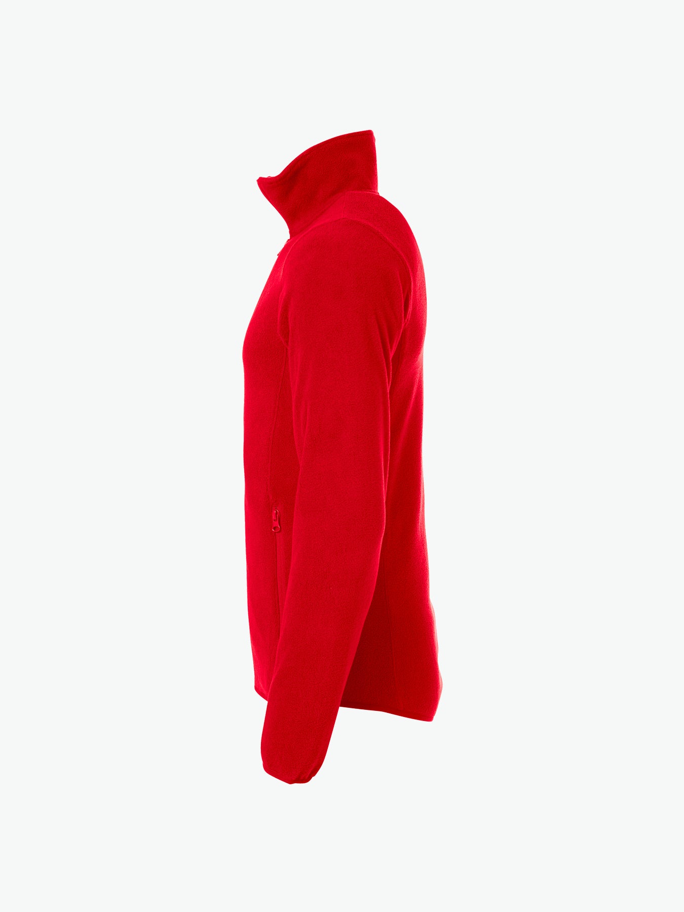 Clique Basic Polar Fleece Jacket - Rood Fleece Jas Clique