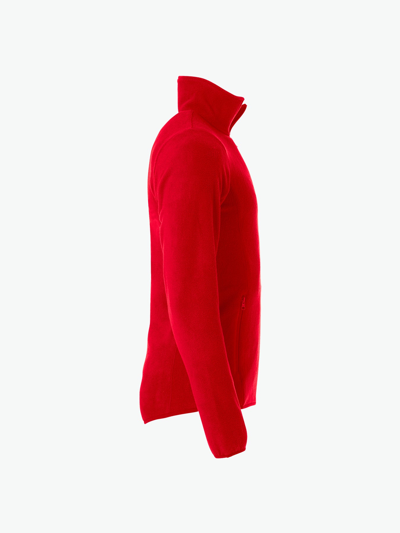 Clique Basic Polar Fleece Jacket - Rood Fleece Jas Clique