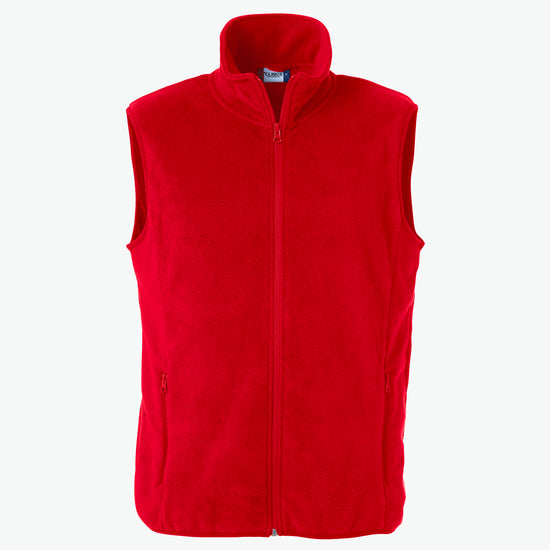 Clique Basic Polar Fleece Vest - Rood Bodywarmer Fleece Clique XS