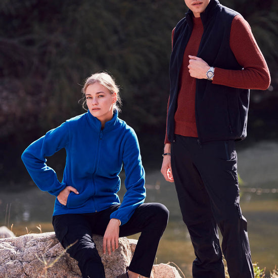 Clique Basic Micro Fleece Jacket - Kobalt Fleece Jas Clique