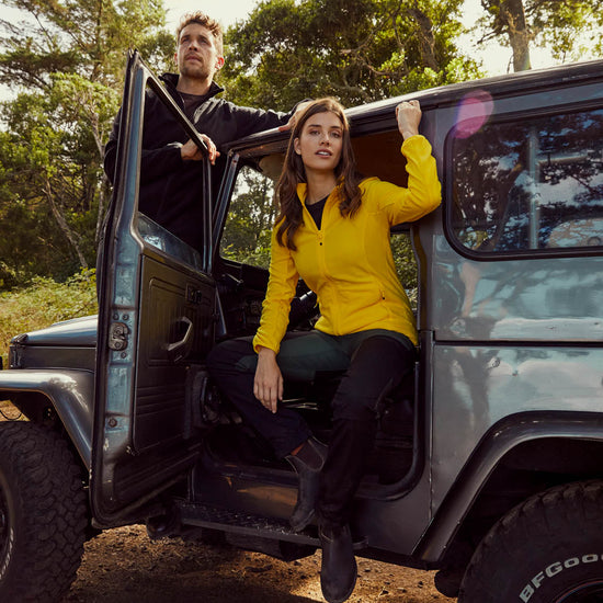 Clique Basic Micro Fleece Jacket Women - Lemon Fleece Jas Dames Clique