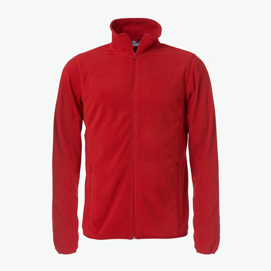 Clique Basic Micro Fleece Jacket - Rood Fleece Jas Clique XS