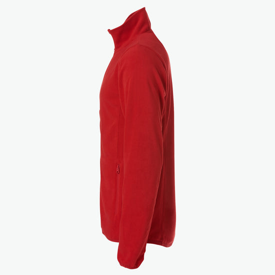 Clique Basic Micro Fleece Jacket - Rood Fleece Jas Clique