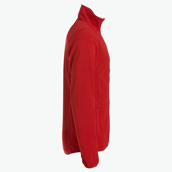 Clique Basic Micro Fleece Jacket - Rood Fleece Jas Clique