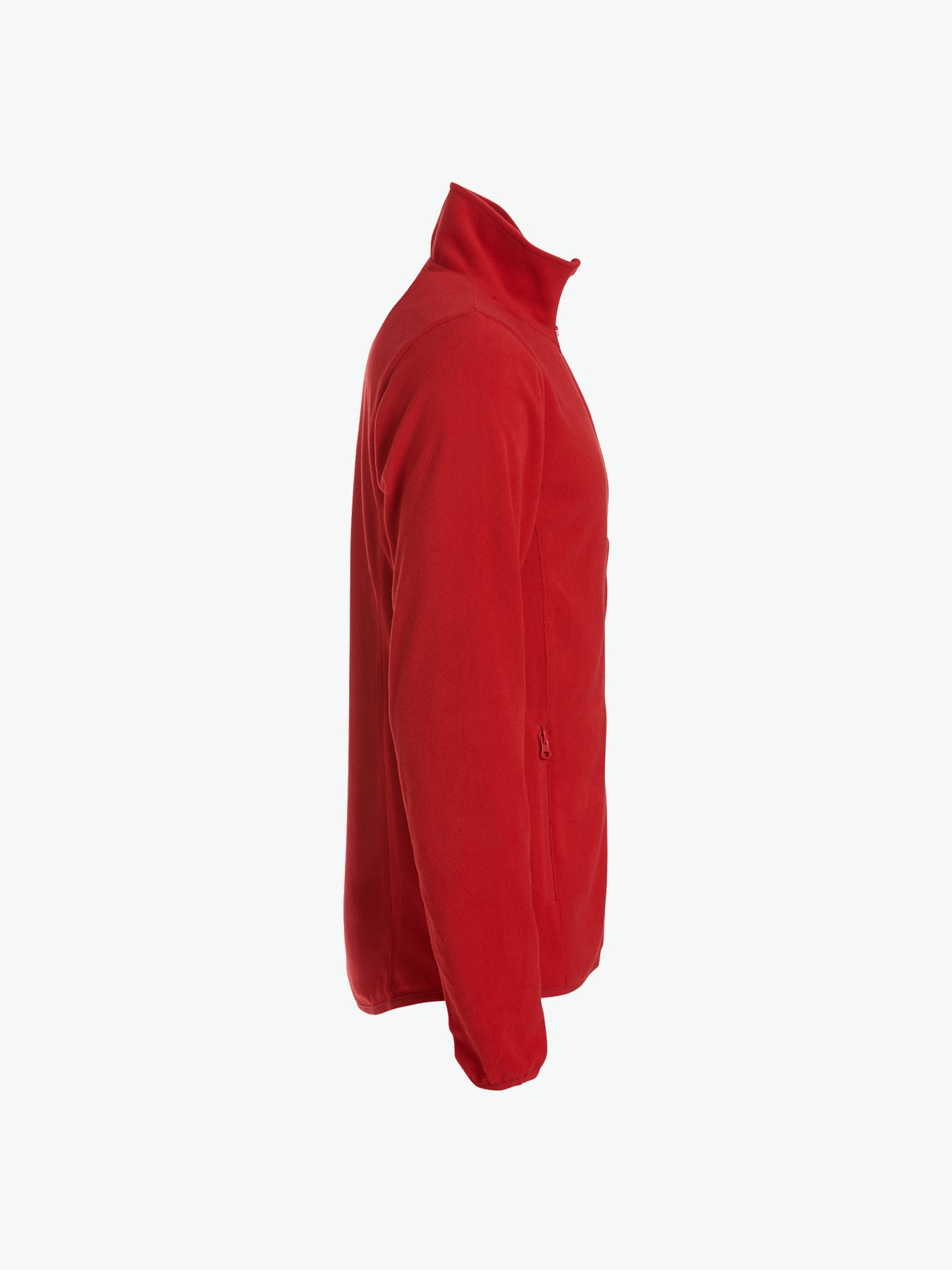 Clique Basic Micro Fleece Jacket - Rood Fleece Jas Clique