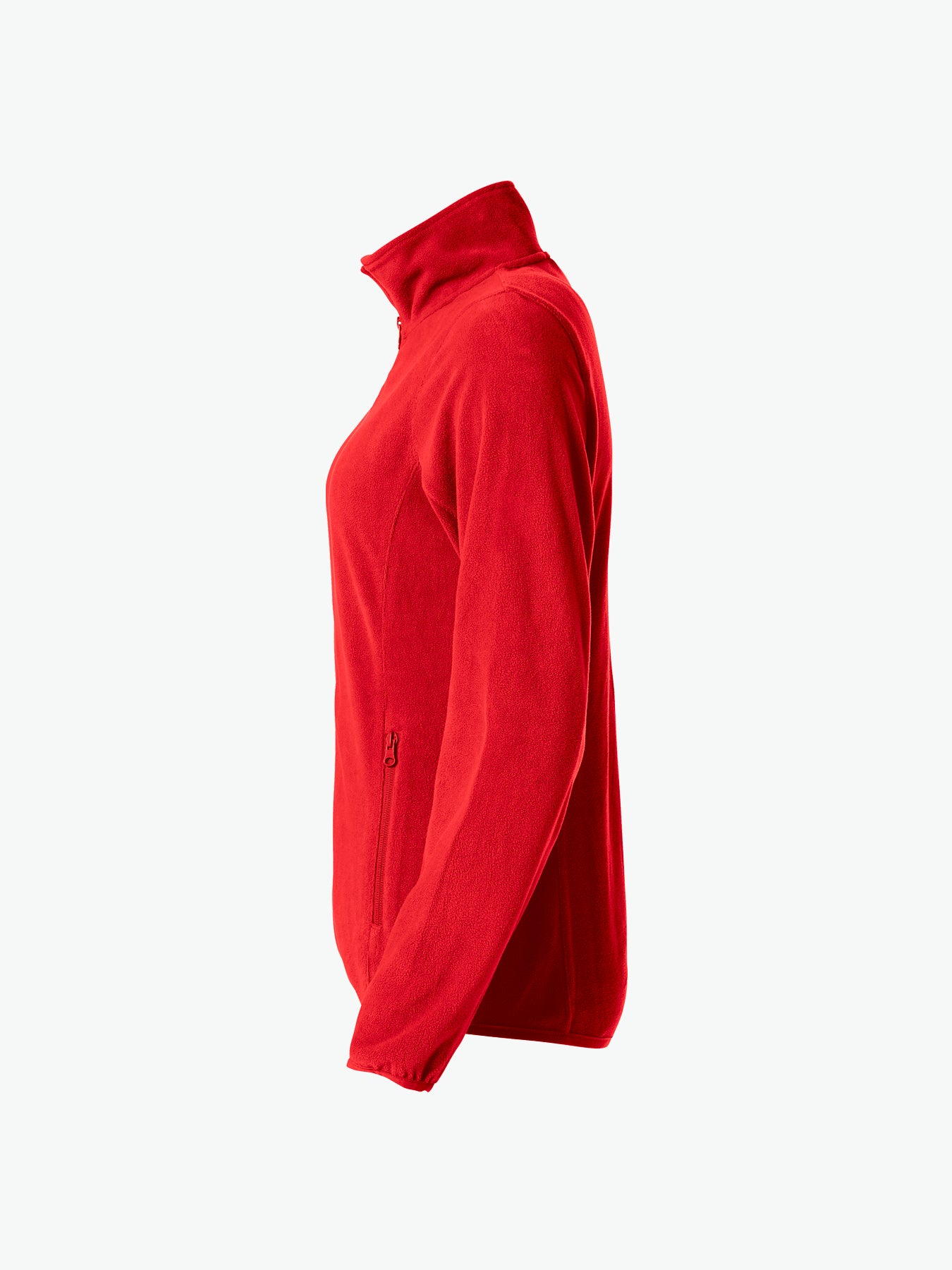 Clique Basic Micro Fleece Jacket Women - Rood Fleece Jas Dames Clique