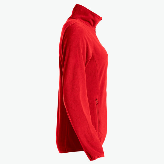 Clique Basic Micro Fleece Jacket Women - Rood Fleece Jas Dames Clique