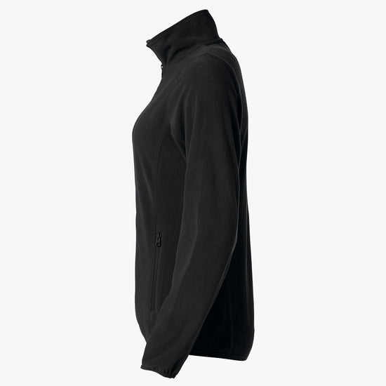 Clique Basic Micro Fleece Jacket Women - Zwart Fleece Jas Dames Clique