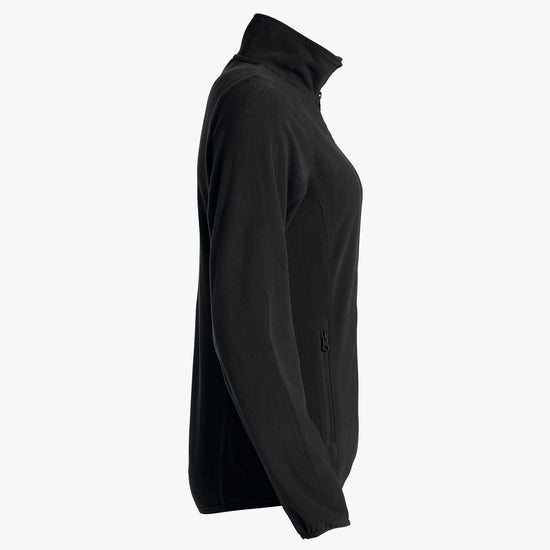 Clique Basic Micro Fleece Jacket Women - Zwart Fleece Jas Dames Clique