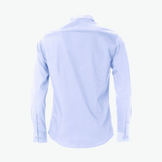 Clique Clark Shirt - Lichtblauw Overhemd Clique