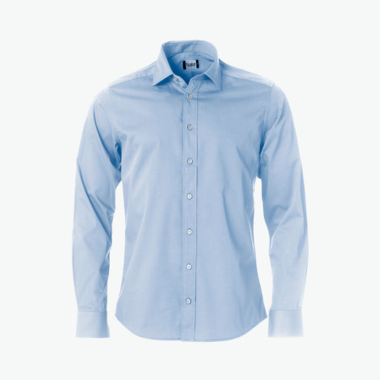 Clique Clark Shirt - Lichtblauw Overhemd Clique XS
