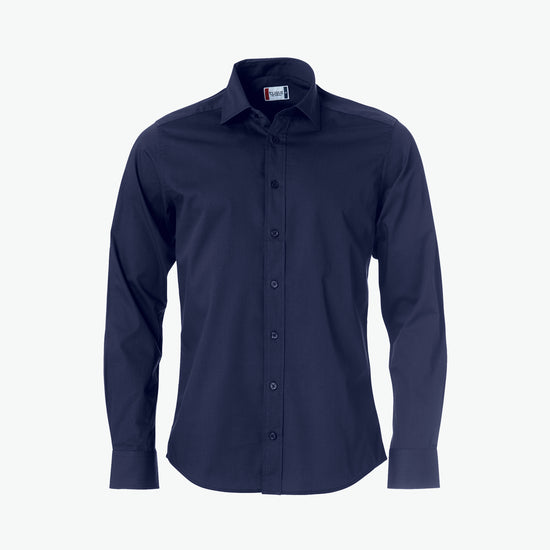 Clique Clark Shirt - Dark Navy Overhemd Clique XS
