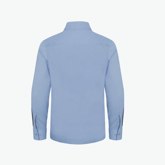 Clique Stretch Shirt L/S - Lichtblauw Overhemd Clique