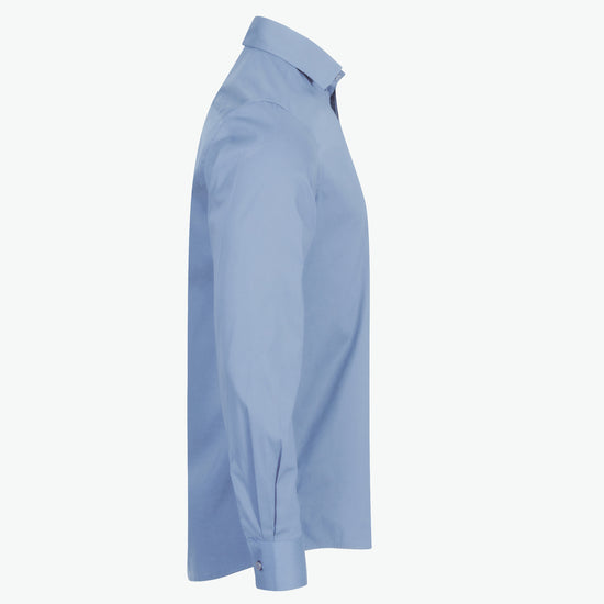 Clique Stretch Shirt L/S - Lichtblauw Overhemd Clique
