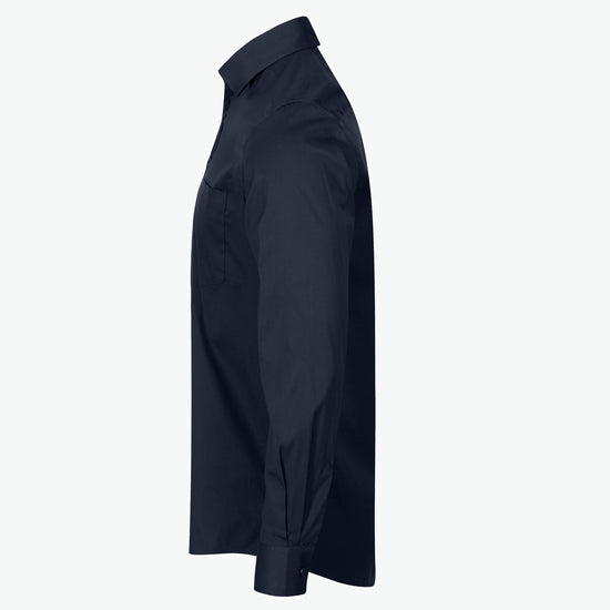 Clique Stretch Shirt L/S - Dark Navy Overhemd Clique