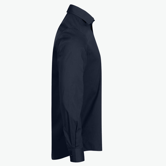 Clique Stretch Shirt L/S - Dark Navy Overhemd Clique