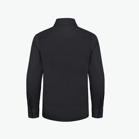 Clique Stretch Shirt L/S - Zwart Overhemd Clique