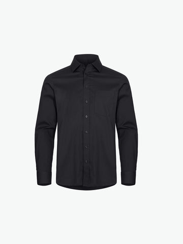 Clique Stretch Shirt L/S - Zwart Overhemd Clique XS