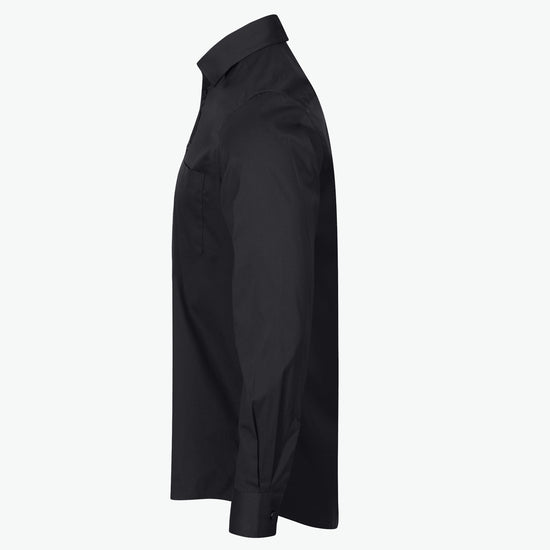 Clique Stretch Shirt L/S - Zwart Overhemd Clique