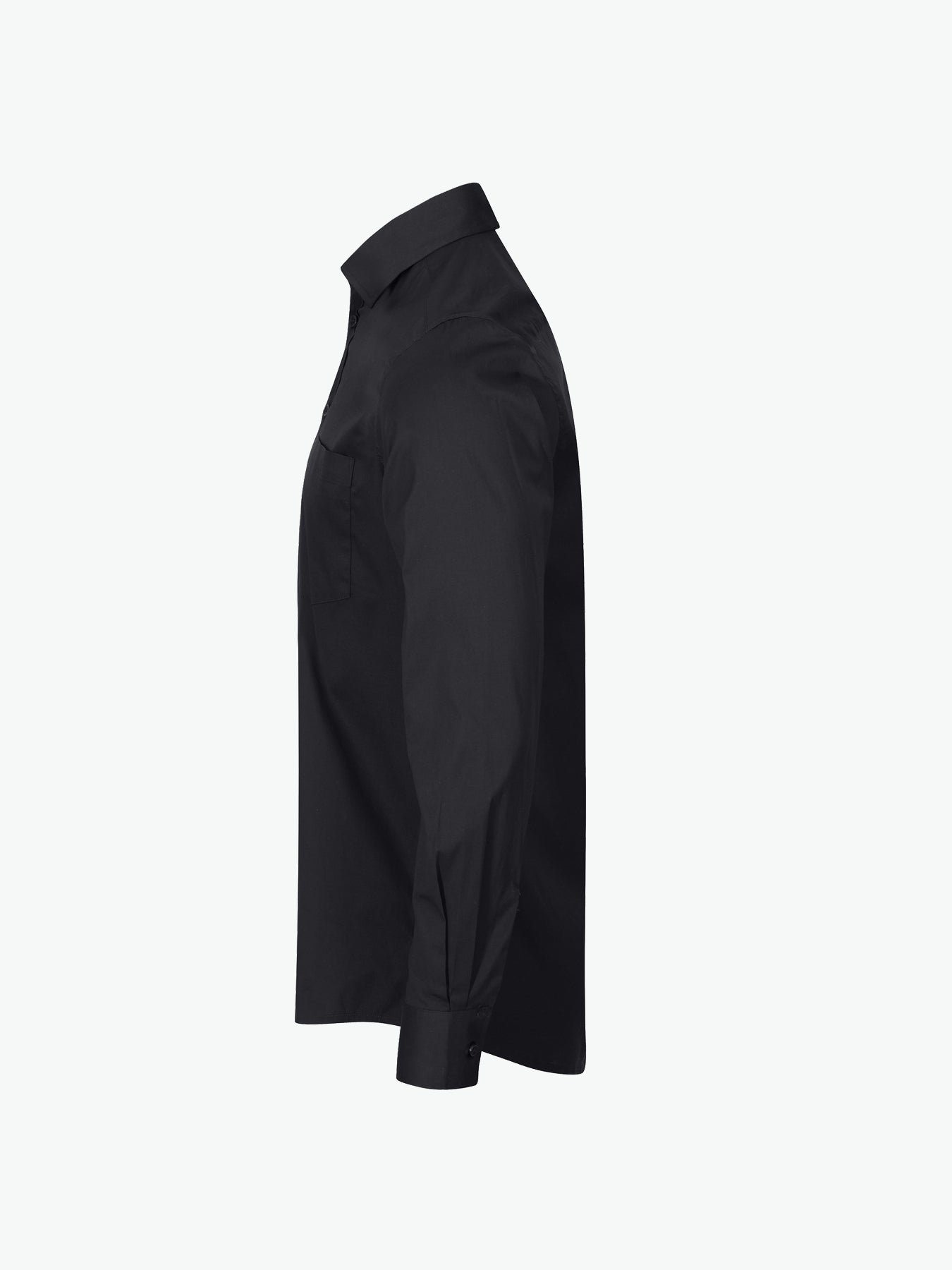 Clique Stretch Shirt L/S - Zwart Overhemd Clique