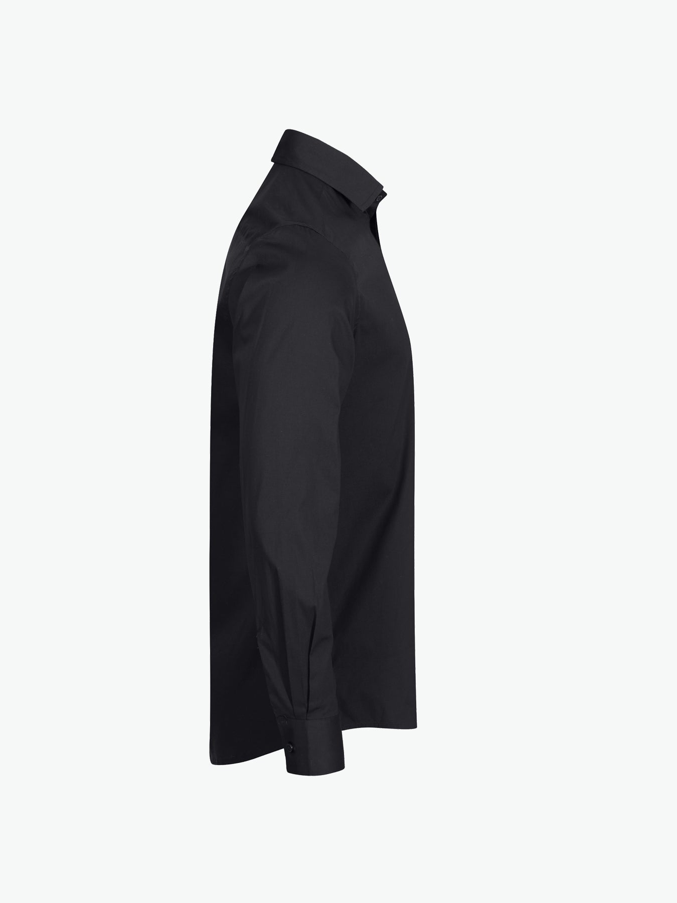 Clique Stretch Shirt L/S - Zwart Overhemd Clique