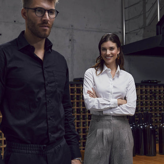 Clique Stretch Shirt L/S - Zwart Overhemd Clique