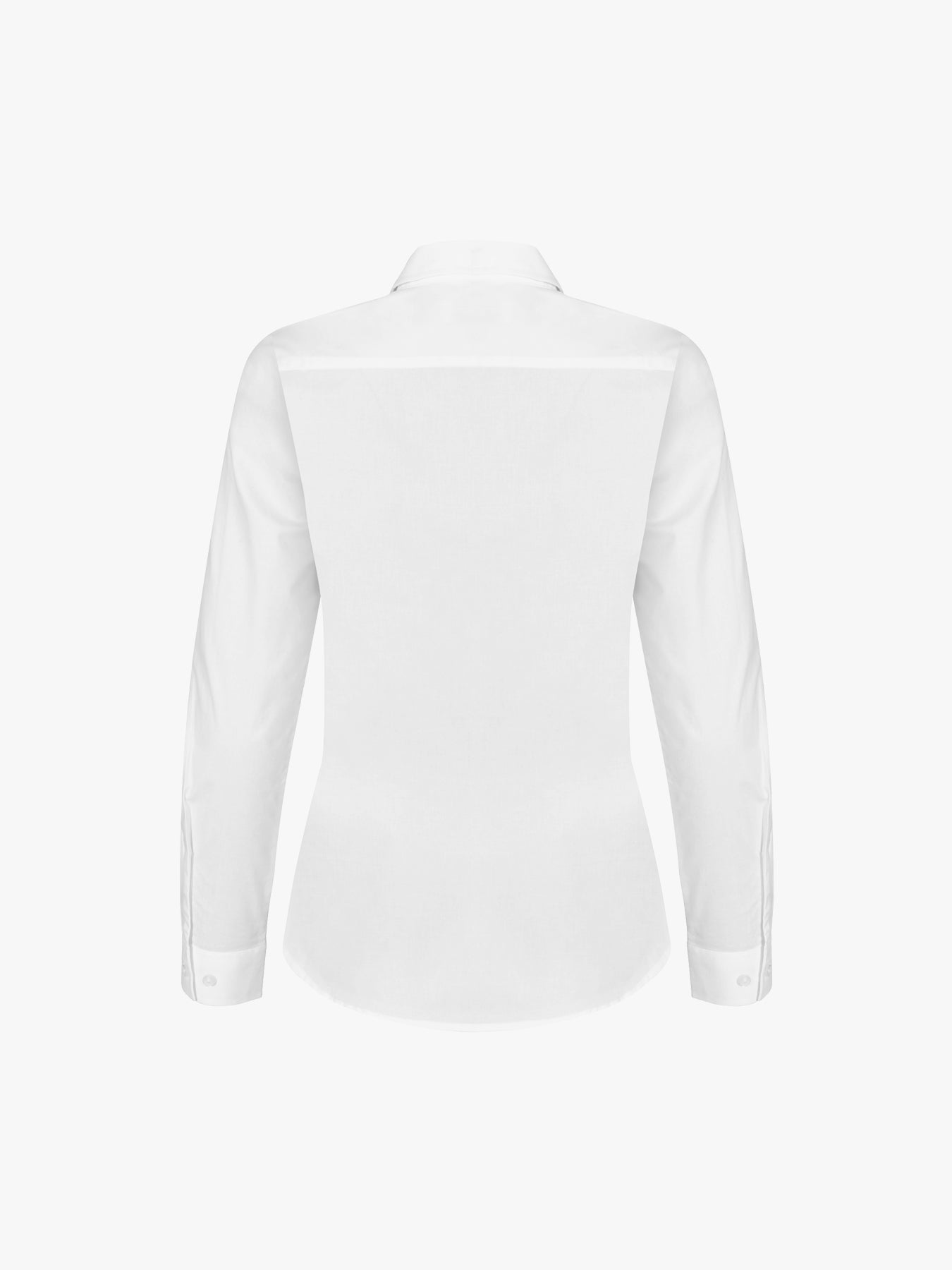 Clique Stretch Shirt L/S Women - Wit Overhemd Dames Clique