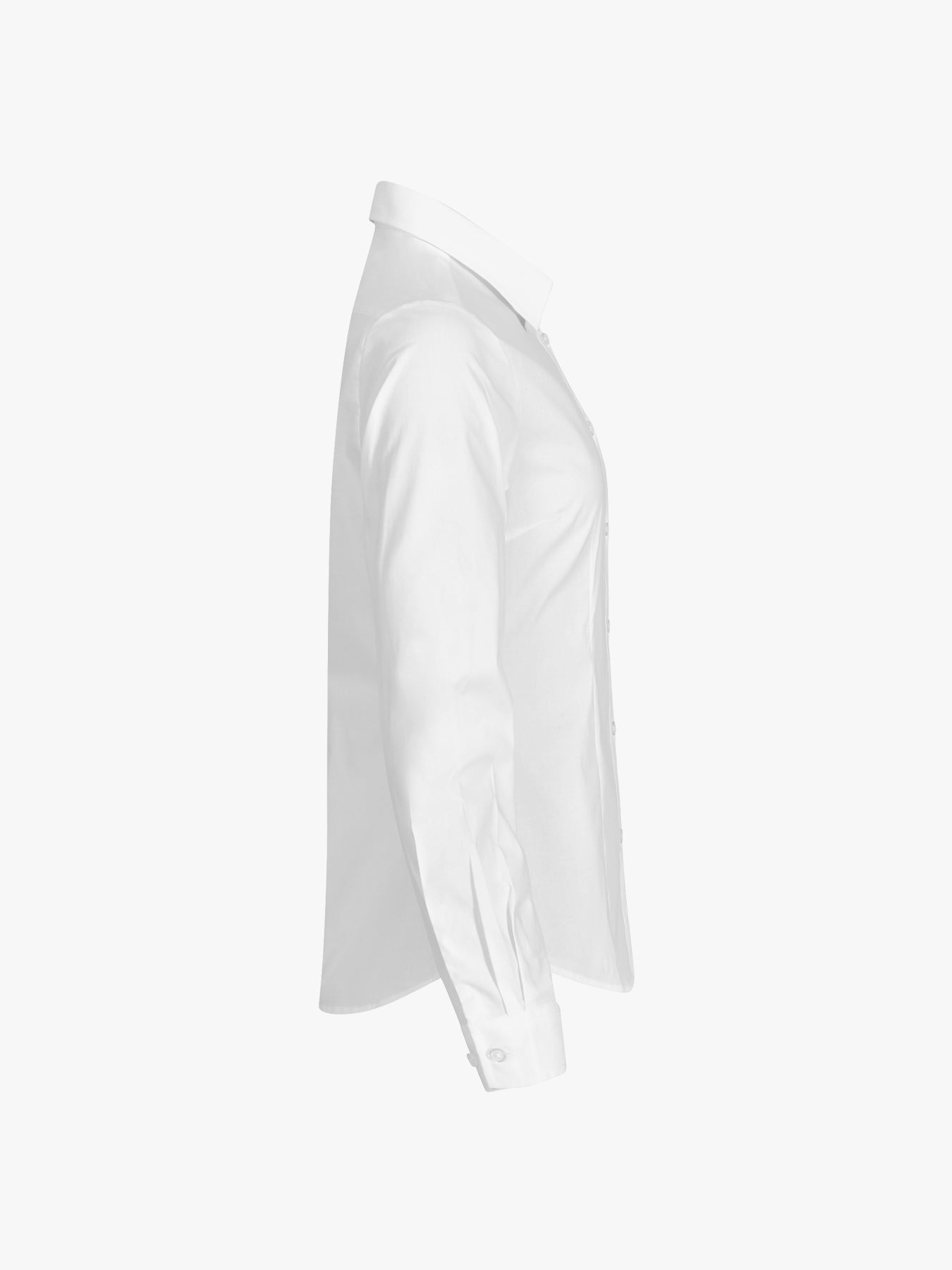 Clique Stretch Shirt L/S Women - Wit Overhemd Dames Clique
