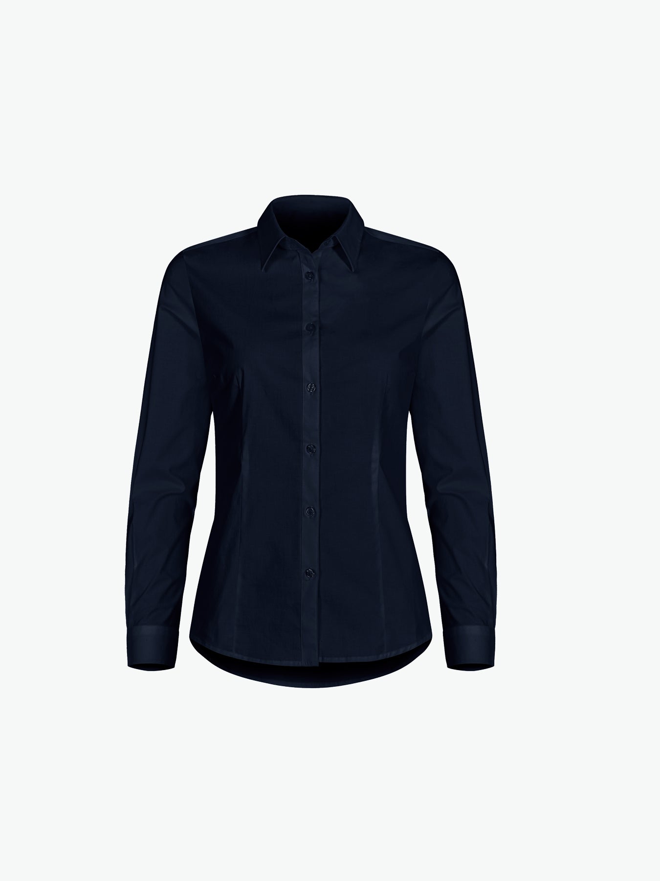 Clique Stretch Shirt L/S Women - Dark Navy Overhemd Dames Clique XS