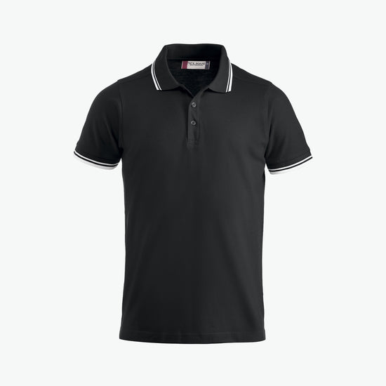 Clique Amarillo Polo - Zwart/Wit Polo Clique XS