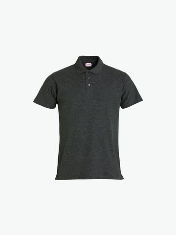 Clique Basic Polo - Antraciet Melange Polo Clique XS