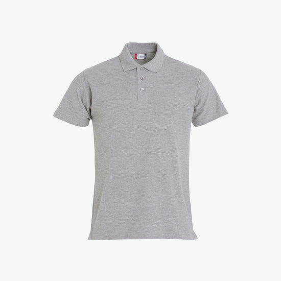 Clique Basic Polo - Grijsmelange Polo Clique XS