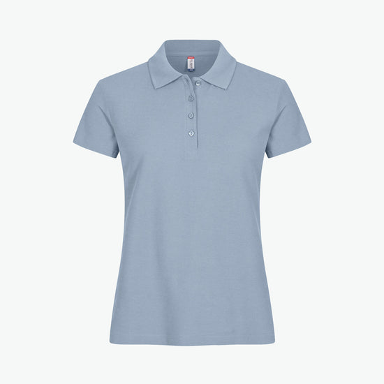 Clique Basic Polo Women - Zachtblauw Polo Dames Clique XS
