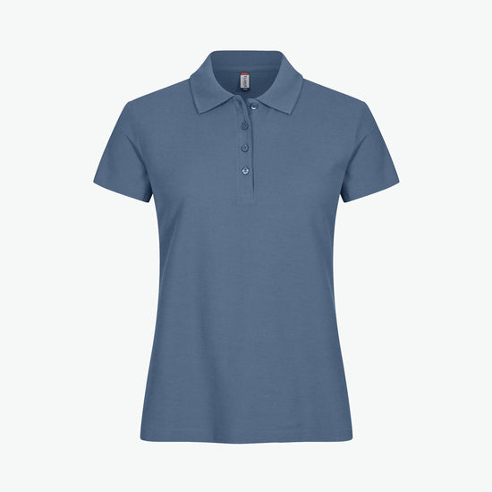 Clique Basic Polo Women - Staalblauw Polo Dames Clique XS
