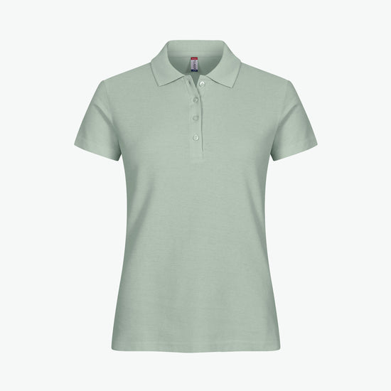 Clique Basic Polo Women - Saliegroen Polo Dames Clique XS