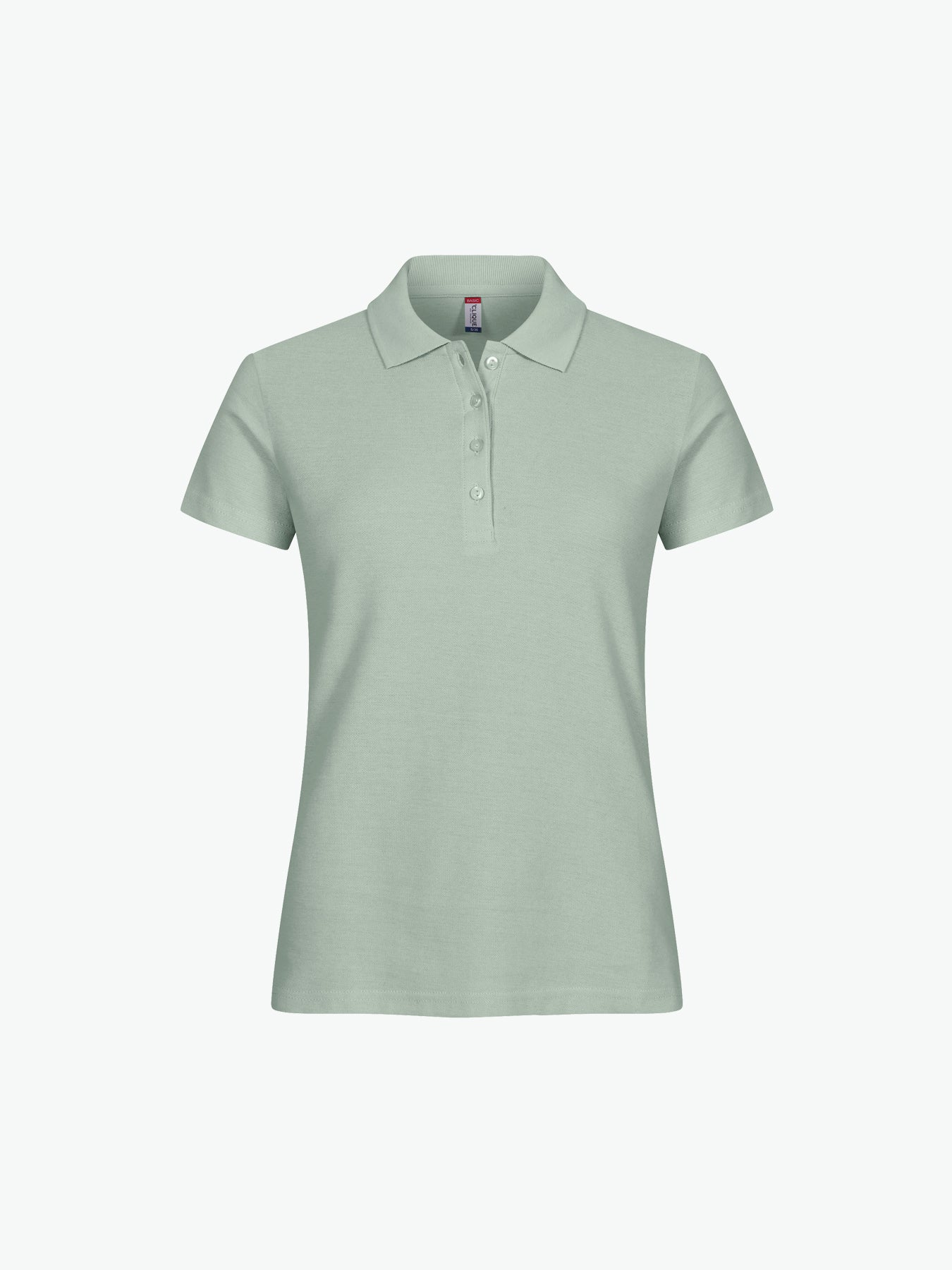 Clique Basic Polo Women - Saliegroen Polo Dames Clique XS