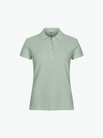 Clique Basic Polo Women - Saliegroen Polo Dames Clique XS