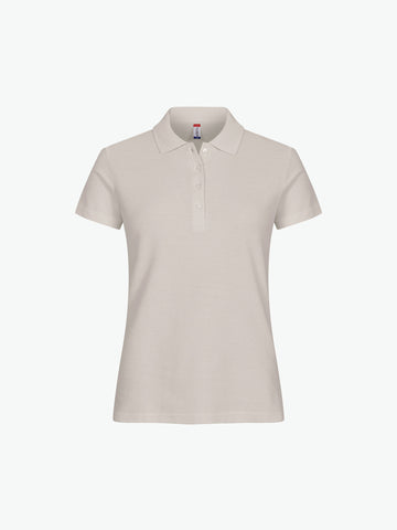 Clique Basic Polo Women - Steengrijs Polo Dames Clique XS