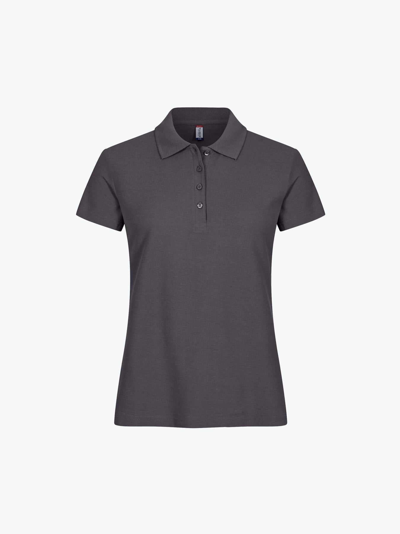 Clique Basic Polo Women - Metaalgrijs Polo Dames Clique XS