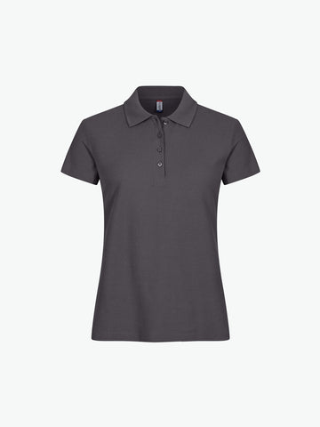 Clique Basic Polo Women - Metaalgrijs Polo Dames Clique XS
