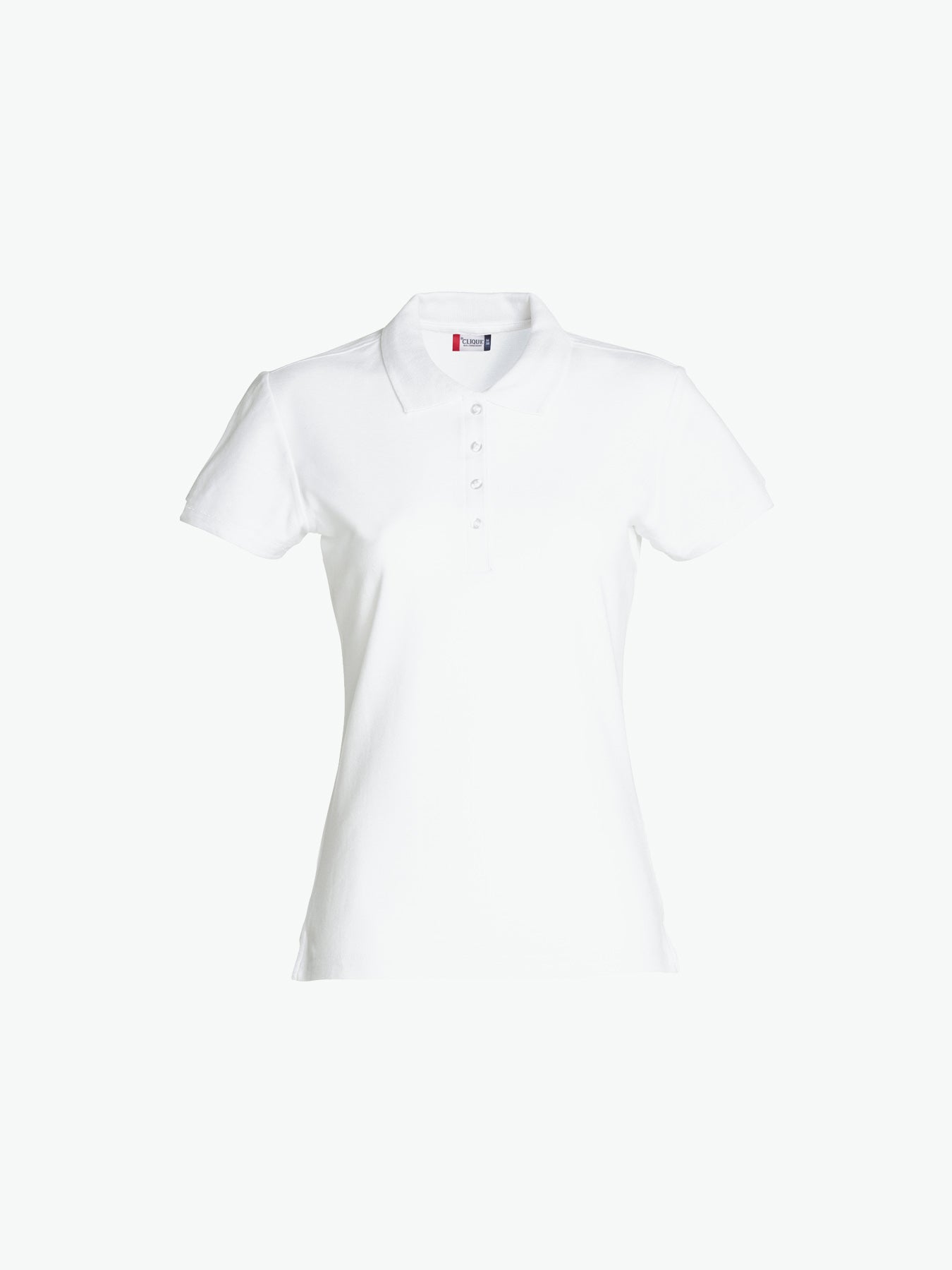 Clique Basic Polo Women - Wit Polo Dames Clique XS