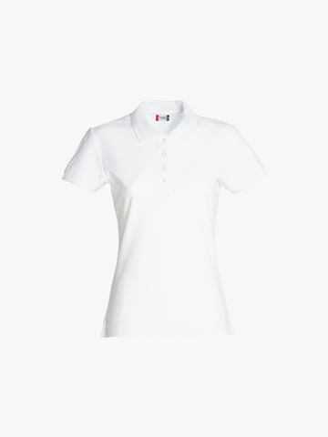 Clique Basic Polo Women - Wit Polo Dames Clique XS