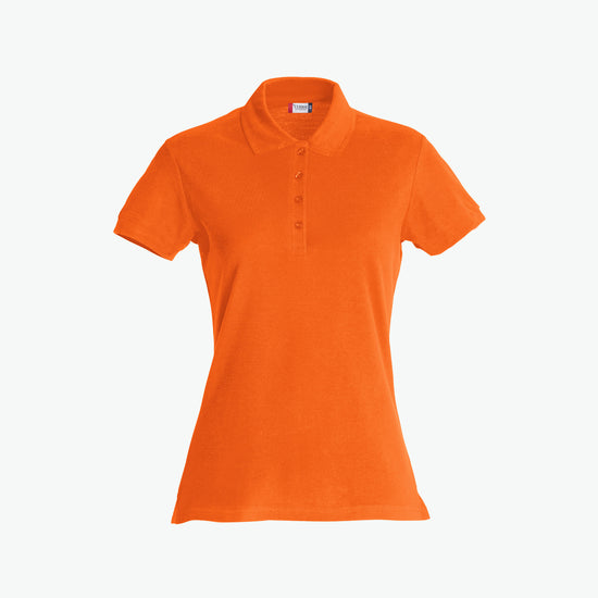 Clique Basic Polo Women - Dieporanje Polo Dames Clique XS