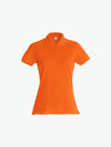 Clique Basic Polo Women - Dieporanje Polo Dames Clique XS