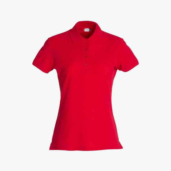 Clique Basic Polo Women - Rood Polo Dames Clique XS