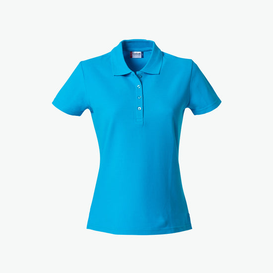 Clique Basic Polo Women - Turquoise Polo Dames Clique XS