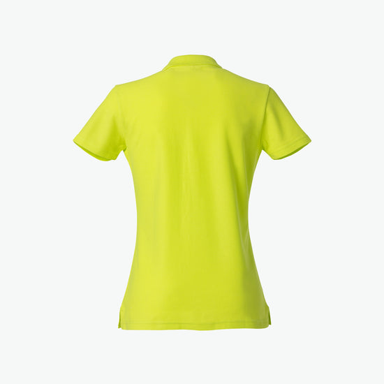 Clique Basic Polo Women - Signaalgroen Polo Dames Clique