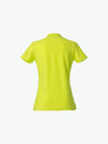 Clique Basic Polo Women - Signaalgroen Polo Dames Clique