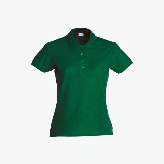 Clique Basic Polo Women - Flessengroen Polo Dames Clique XS
